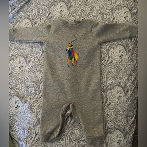 Baby boy polo romper